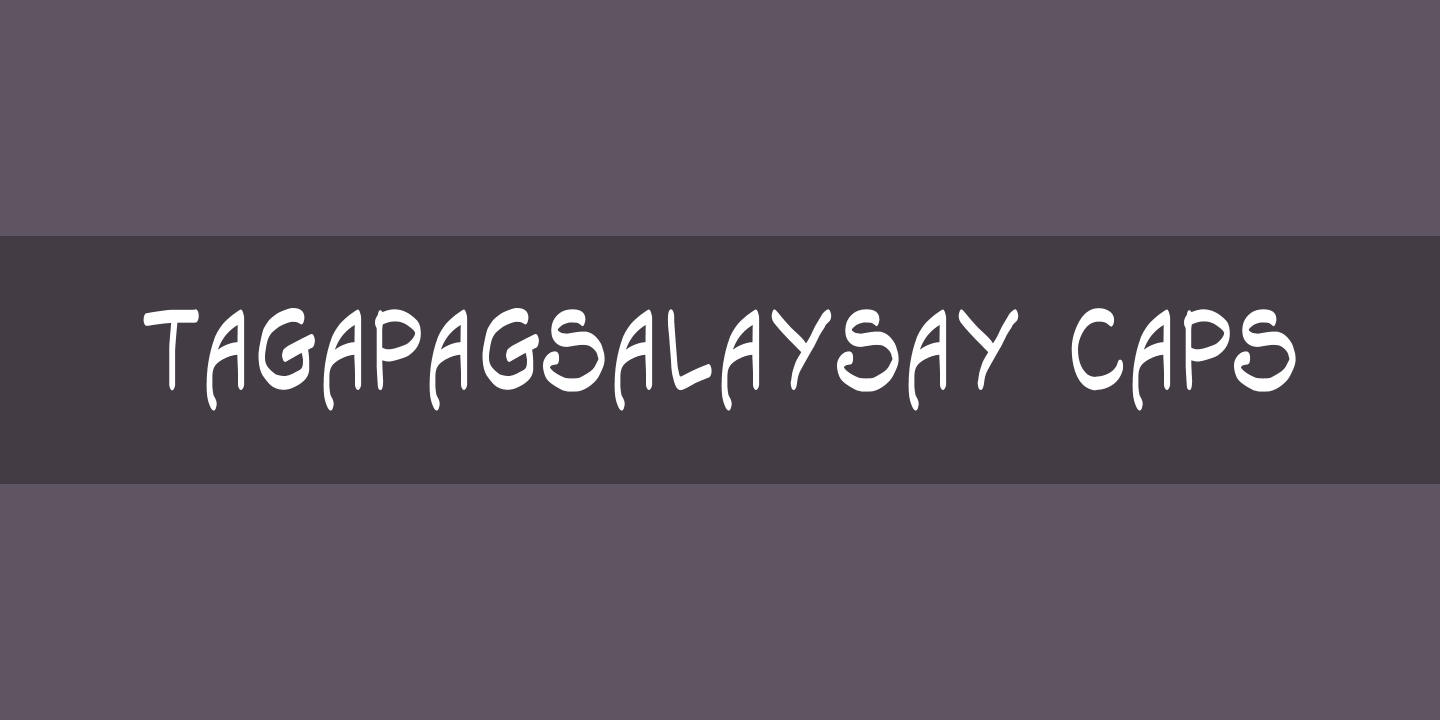 Ejemplo de fuente Tagapagsalaysay Caps